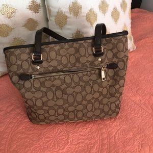 NWT COACH signature Saddle Purse